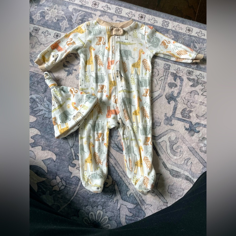 Chick Pea Safari Baby Outfit